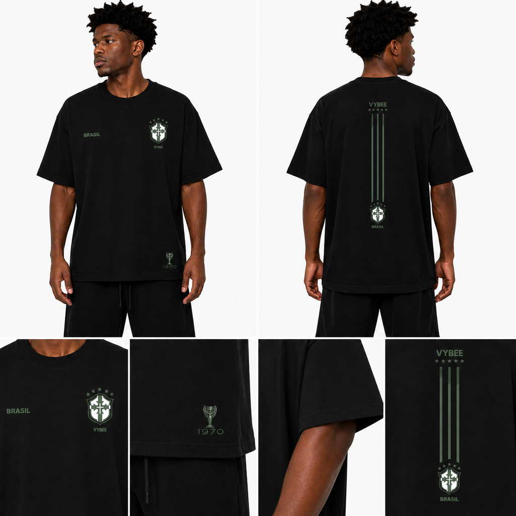VYBEE RAÍZES DO HEXA 70 OVERSIZED PRETO