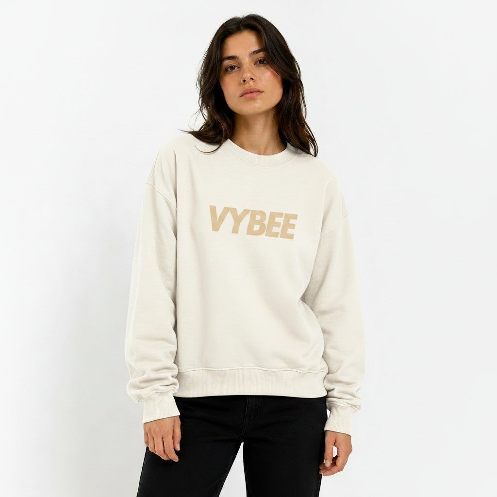 VYBEE Heavy Crewneck Sweatshirt  OFF-WHITE — Urban Core 2 Cabos