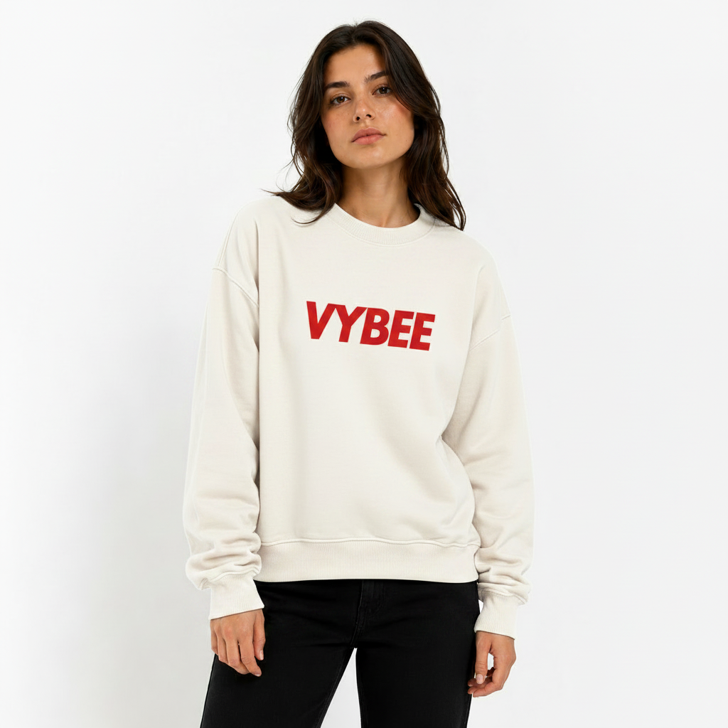 VYBEE Heavy Crewneck Sweatshirt  OFF-WHITE — Urban Core 2 Cabos