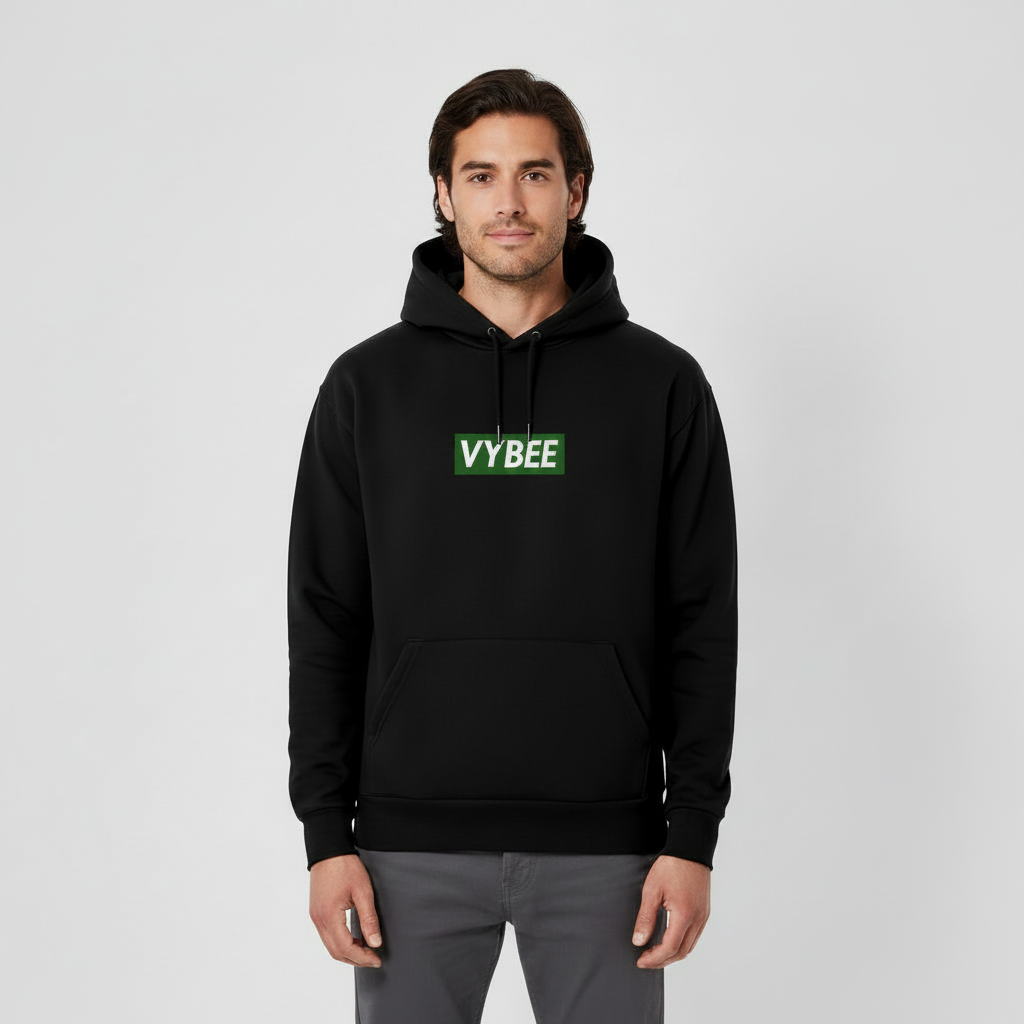 VYBEE Heavy Moletom Canguru BLACK -  13'