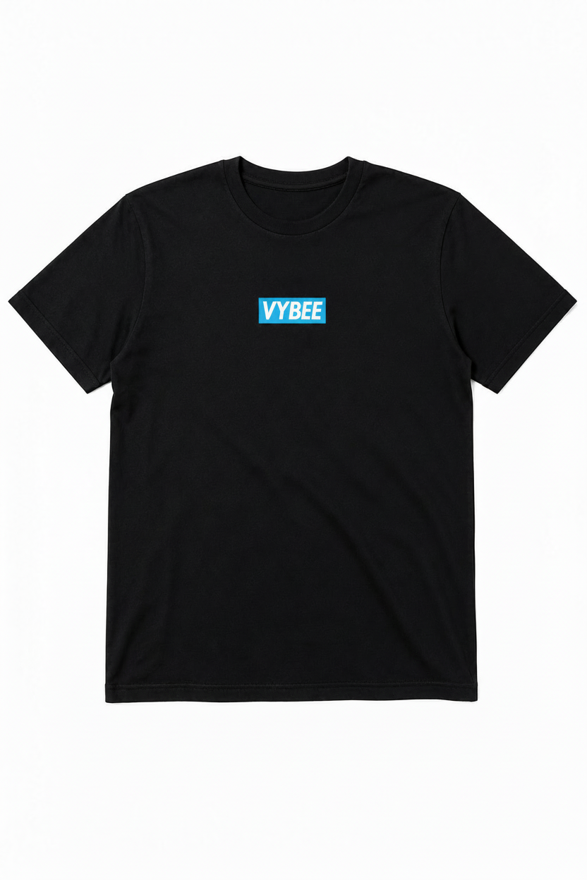 VYBEE Casual Natural Flow Tee Preto