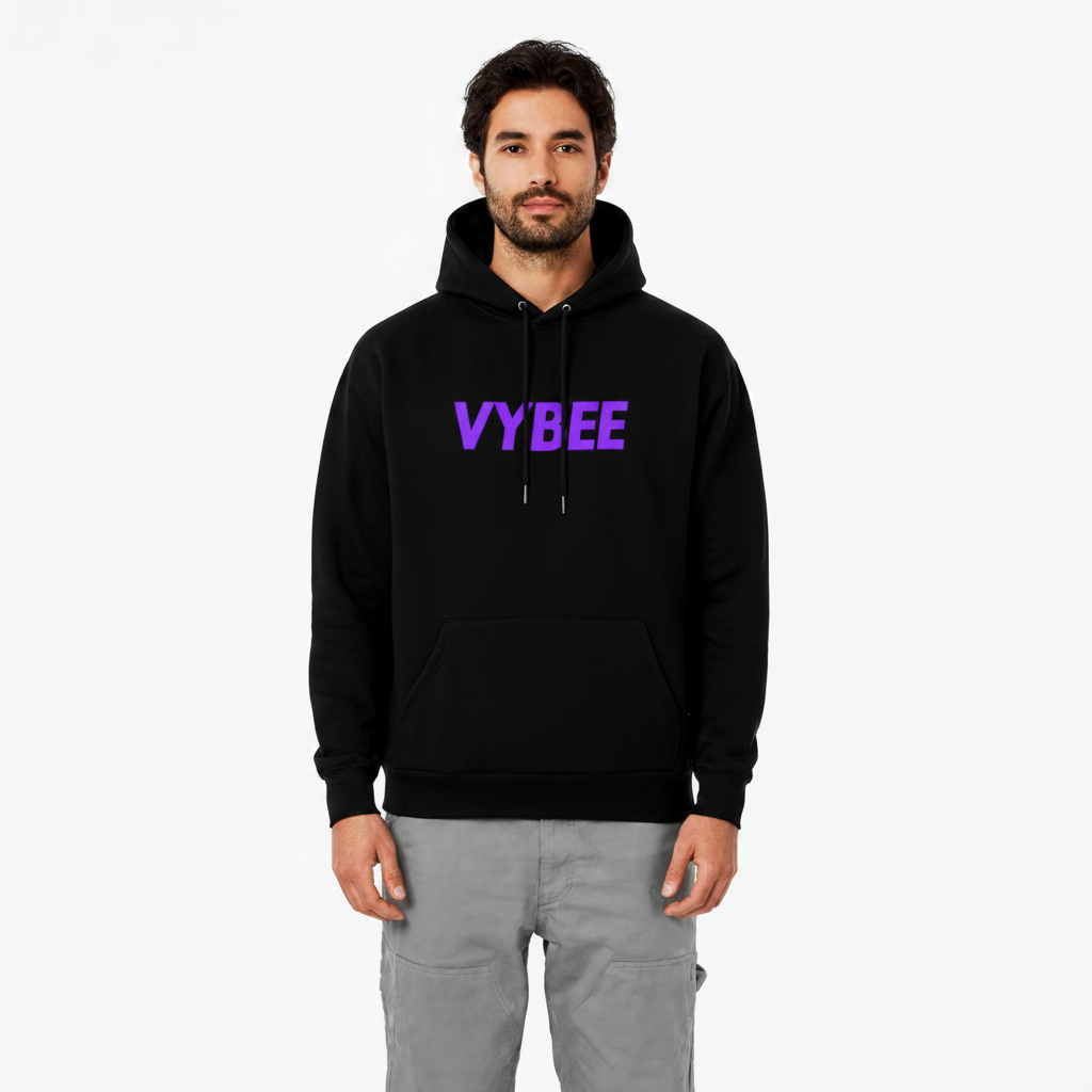 VYBEE Heavy Moletom Canguru BLACK -  25'