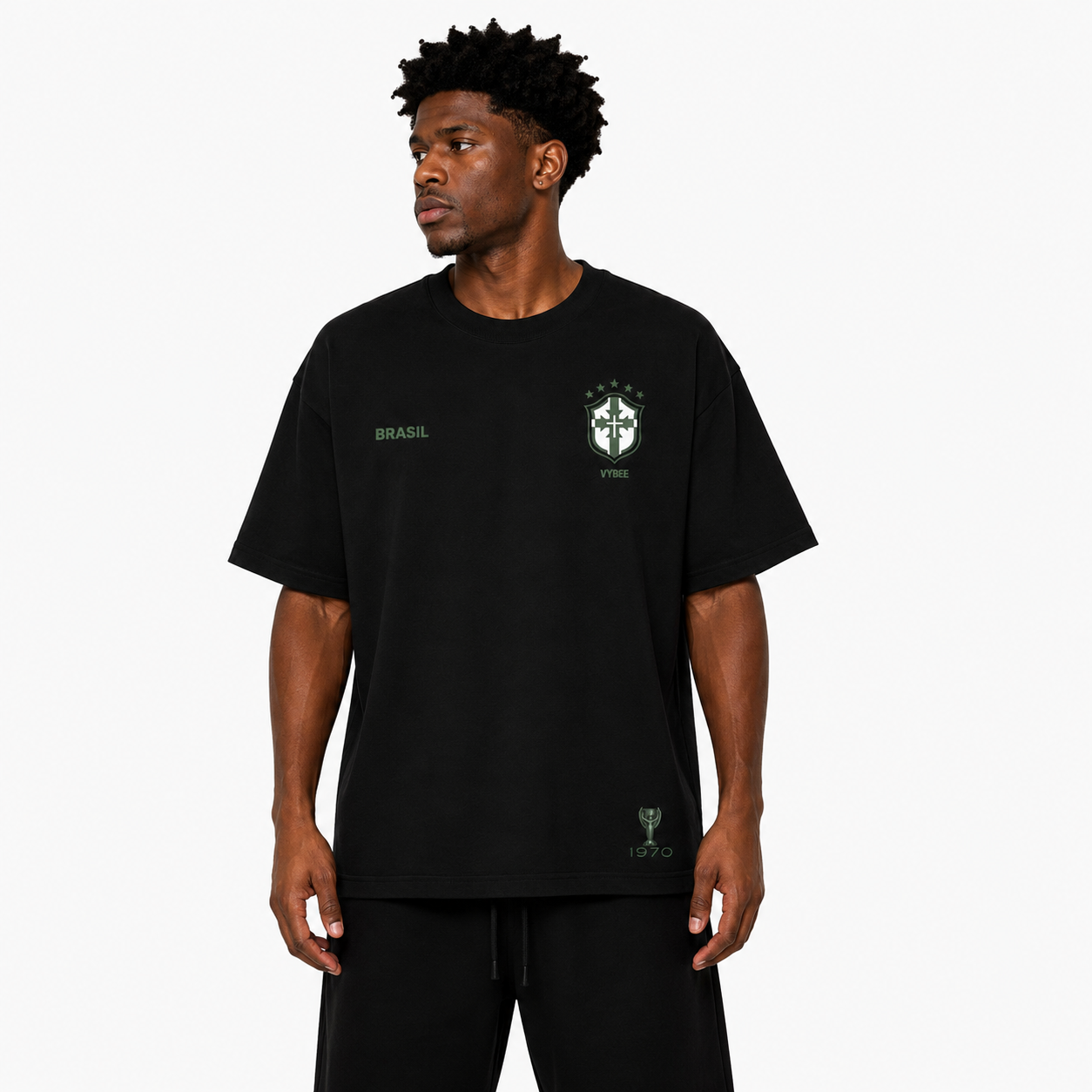 VYBEE RAÍZES DO HEXA 70 OVERSIZED PRETO