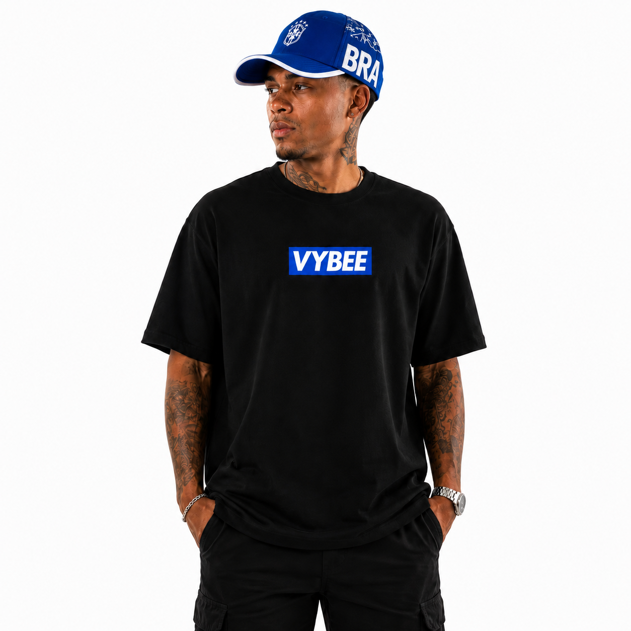 VYBEE Brasil Camp Cap Masculino — Azul