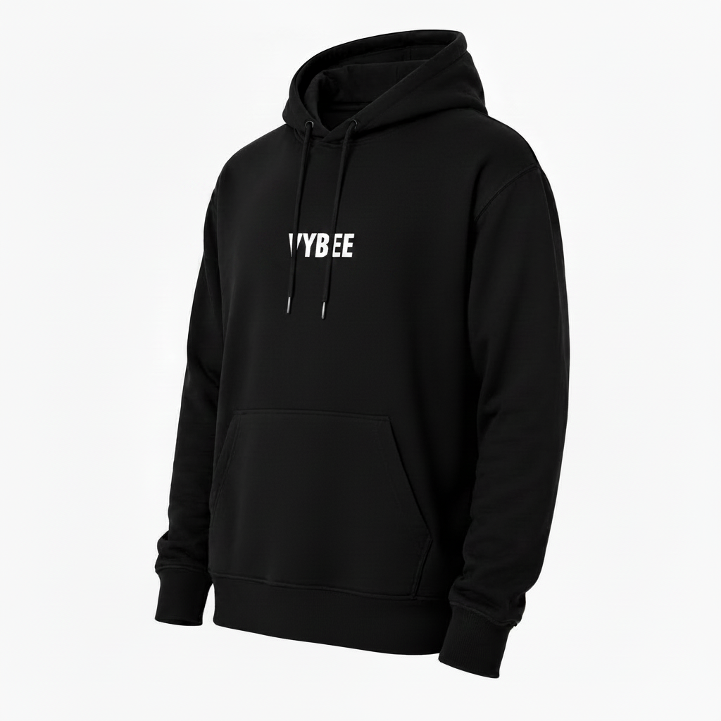 VYBEE Heavy Moletom Canguru BLACK -  13'