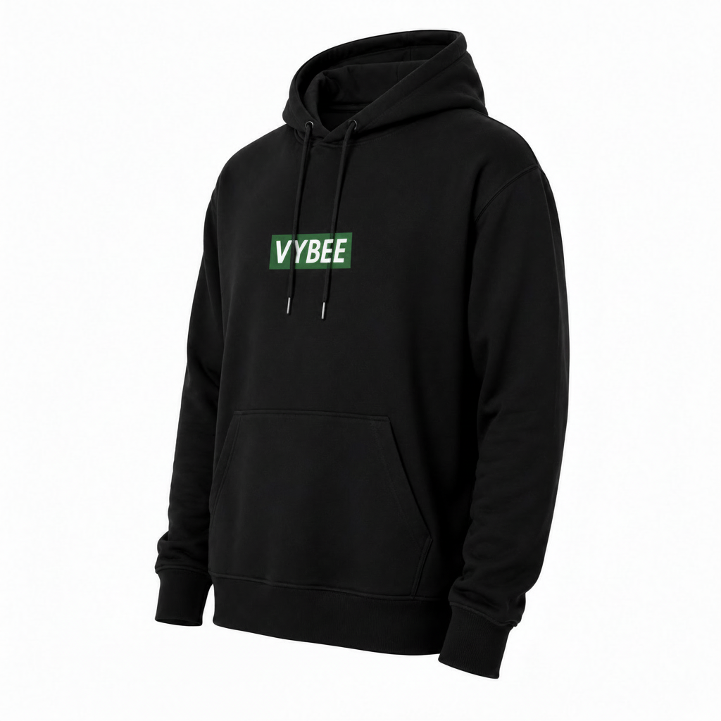 VYBEE Heavy Moletom Canguru BLACK -  13'