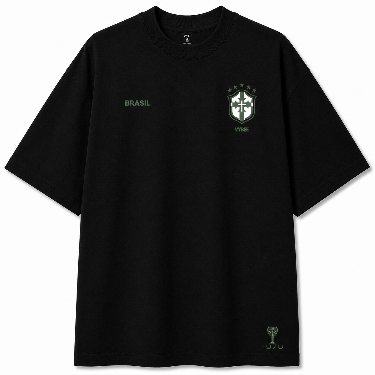 VYBEE RAÍZES DO HEXA 70 OVERSIZED PRETO