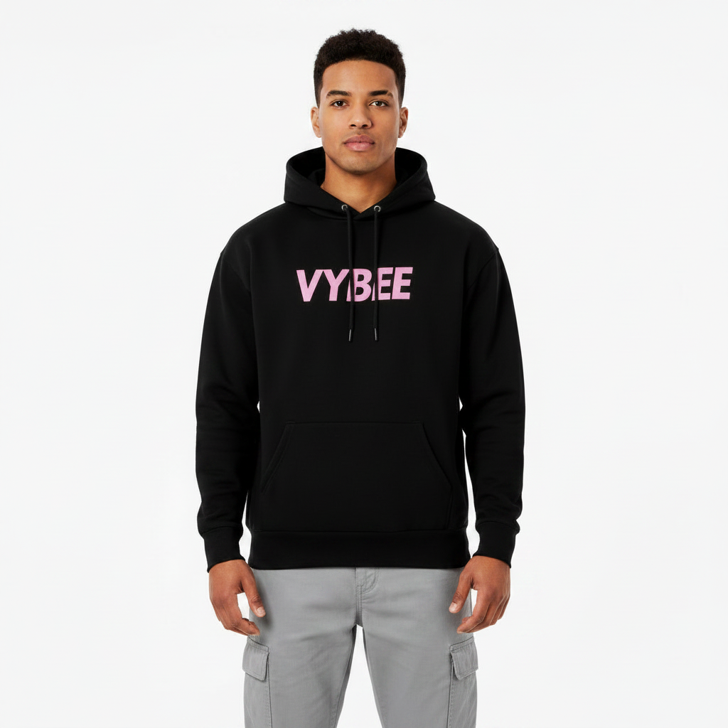 VYBEE Heavy Moletom Canguru BLACK -  25'