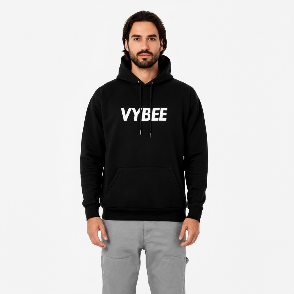 VYBEE Heavy Moletom Canguru BLACK -  25'