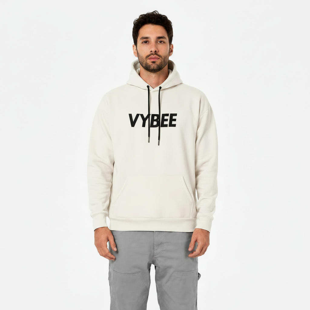 VYBEE Heavy Moletom Canguru OFF-WHITE -  25'