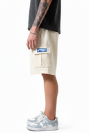 VYBEE Heavy Cargo Shorts Off-White — Urban Sweat 400G