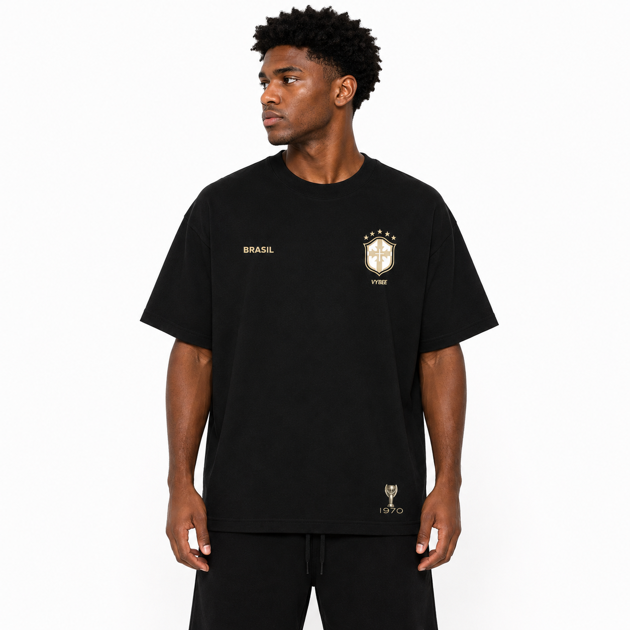 VYBEE RAÍZES DO HEXA 70 OVERSIZED PRETO
