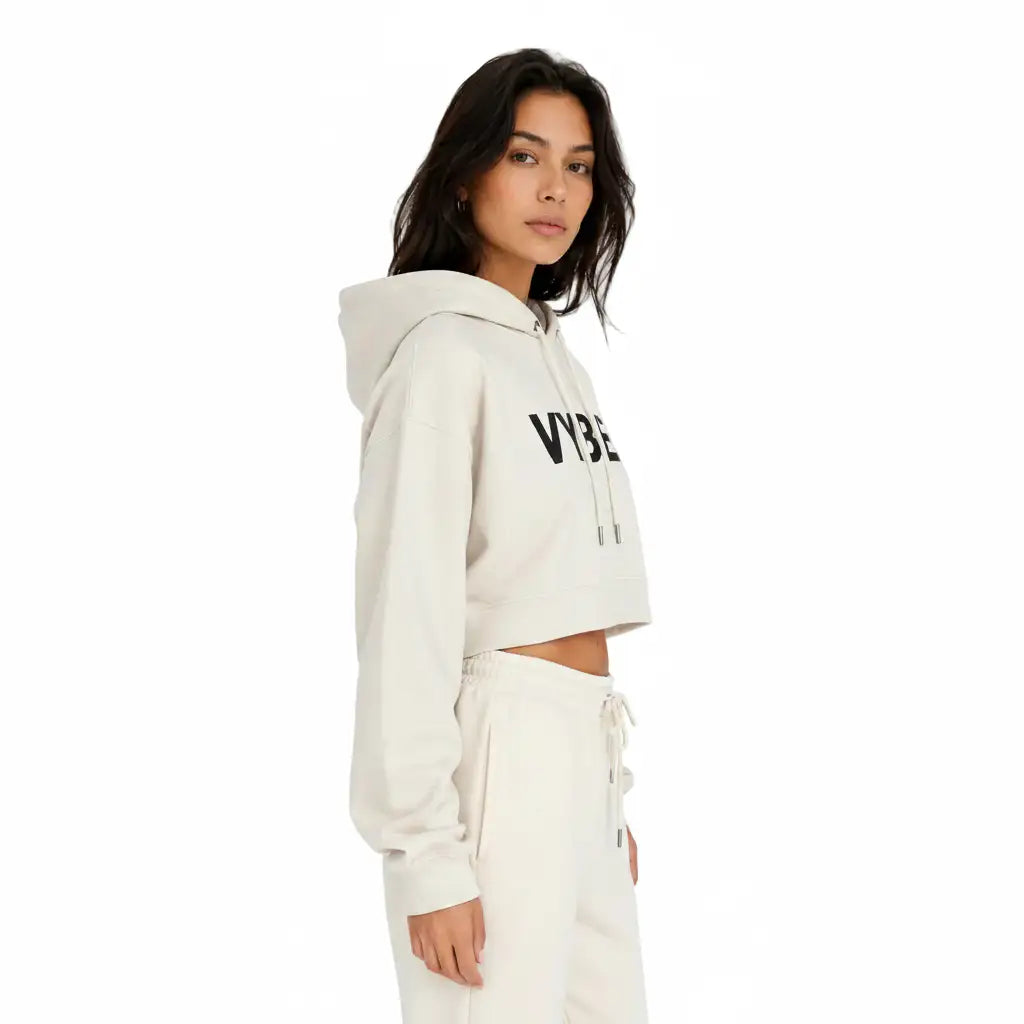 VYBEE Heavy Moletom Cropped Off-White — Urban Essential 2 Cabos