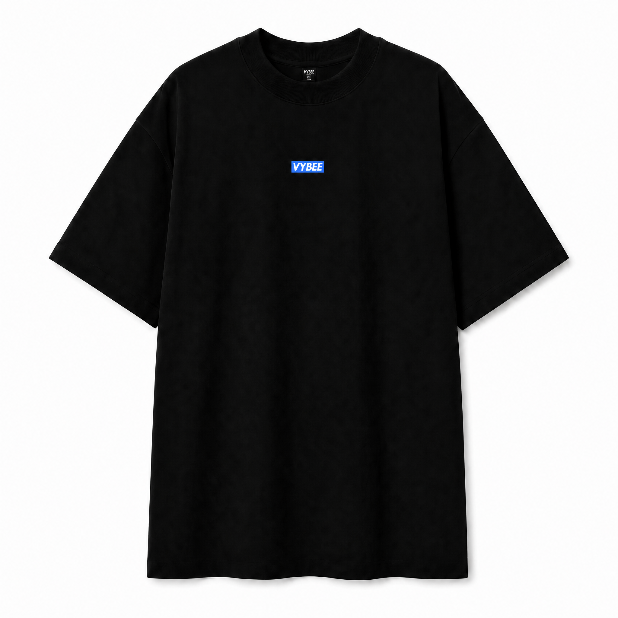 VYBEE Heavy Soft Double Tee BLACK — BOX 8'