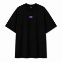 VYBEE Heavy Soft Double Tee BLACK — BOX 8'