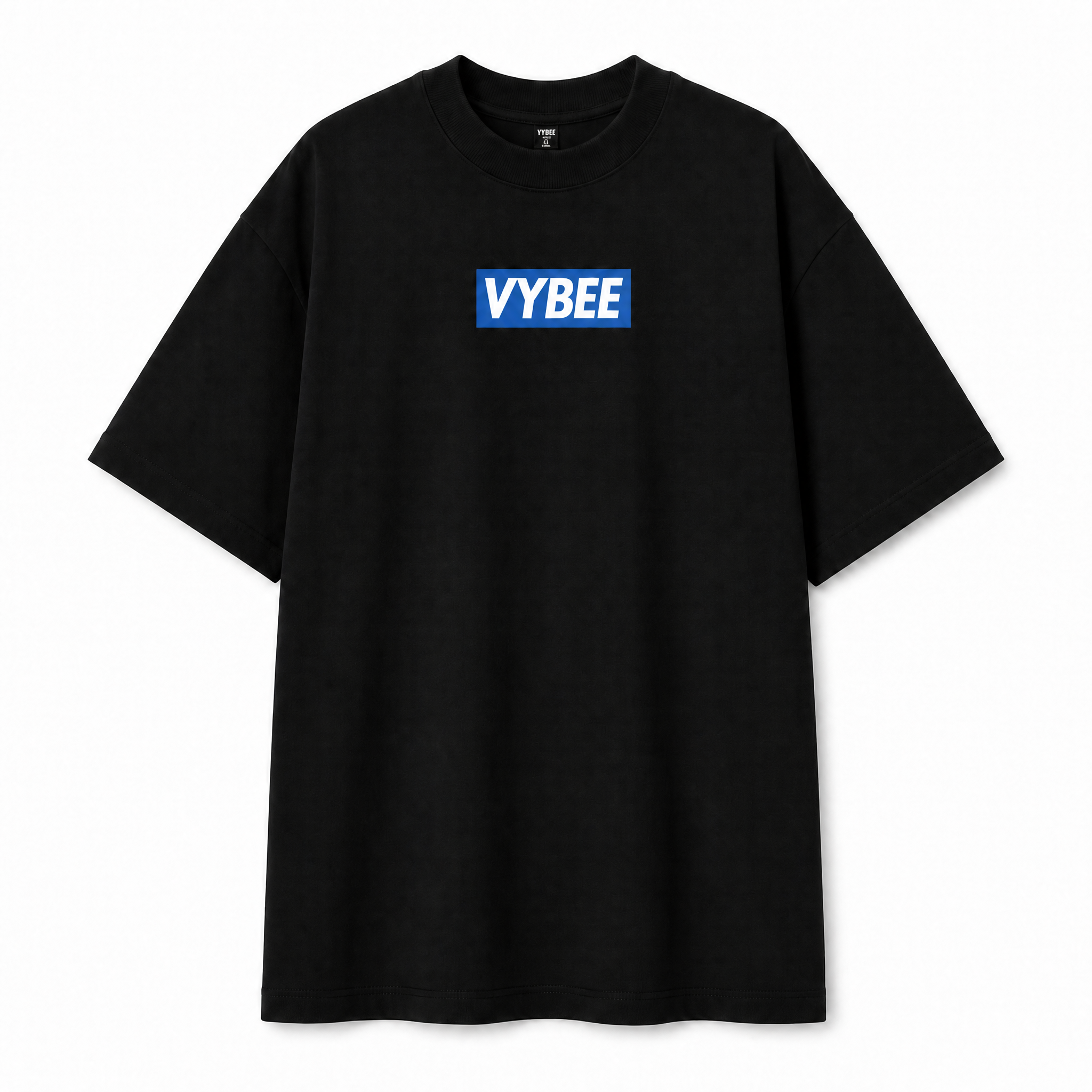 VYBEE Heavy Soft Double Tee BLACK — BOX 13'