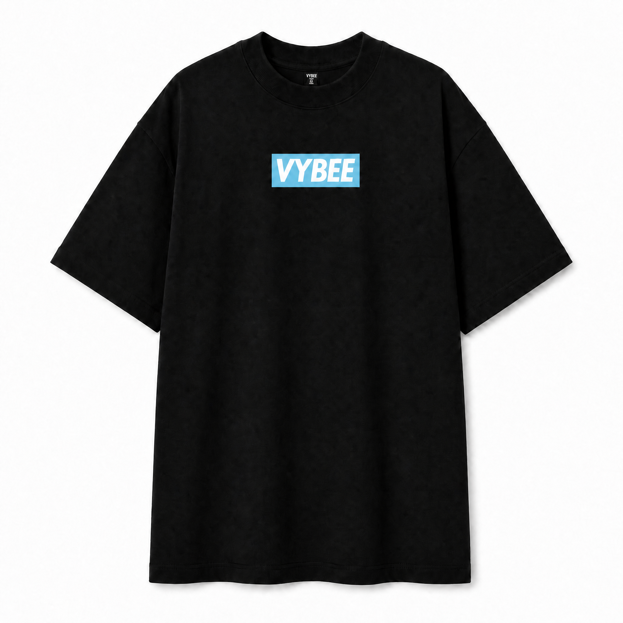 VYBEE Heavy Soft Double Tee BLACK — BOX 13'