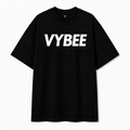 VYBEE Heavy Soft Double Tee BLACK — NO BOX 25'
