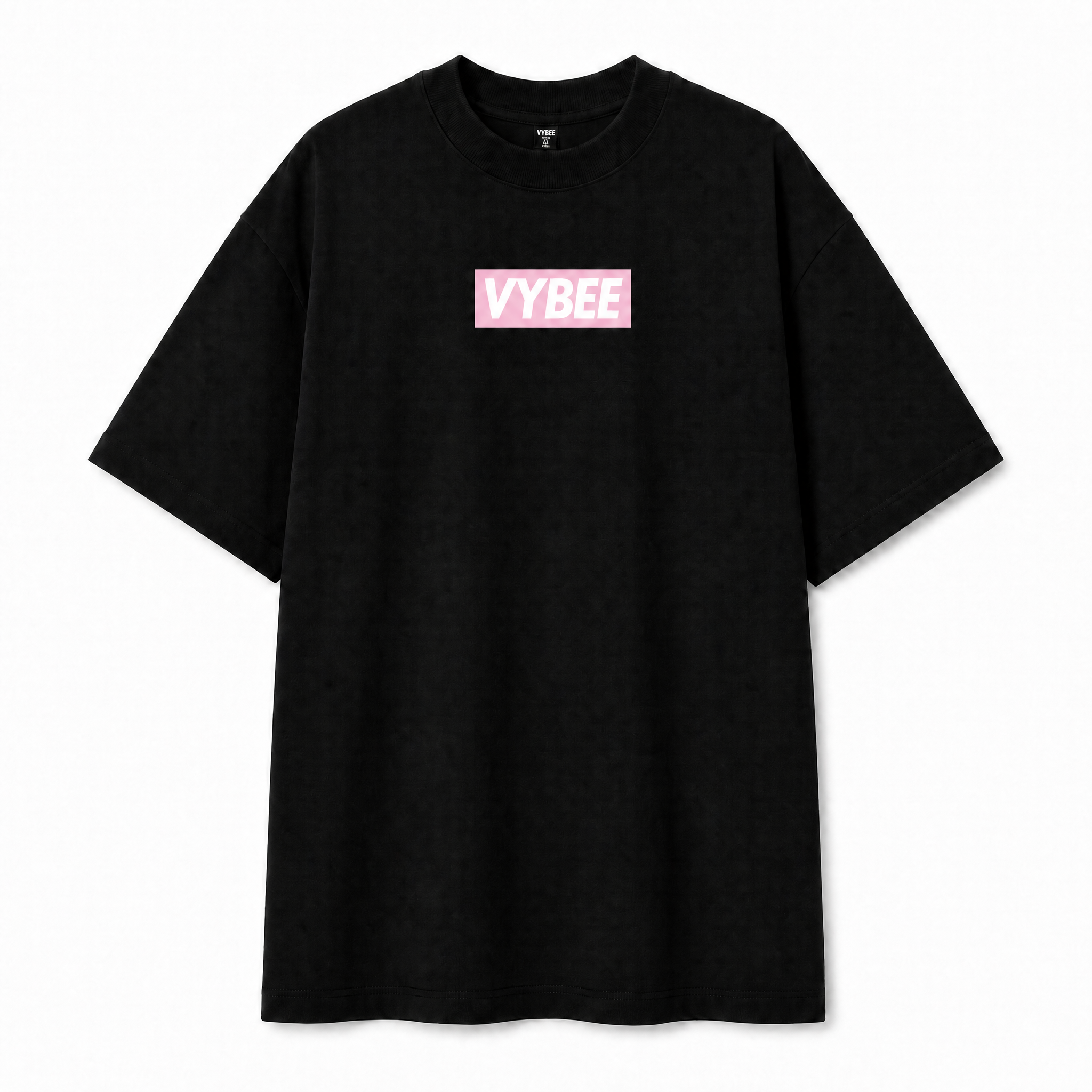 VYBEE Heavy Soft Double Tee BLACK — BOX 13'