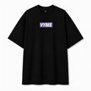 VYBEE Heavy Soft Double Tee BLACK — BOX 13'