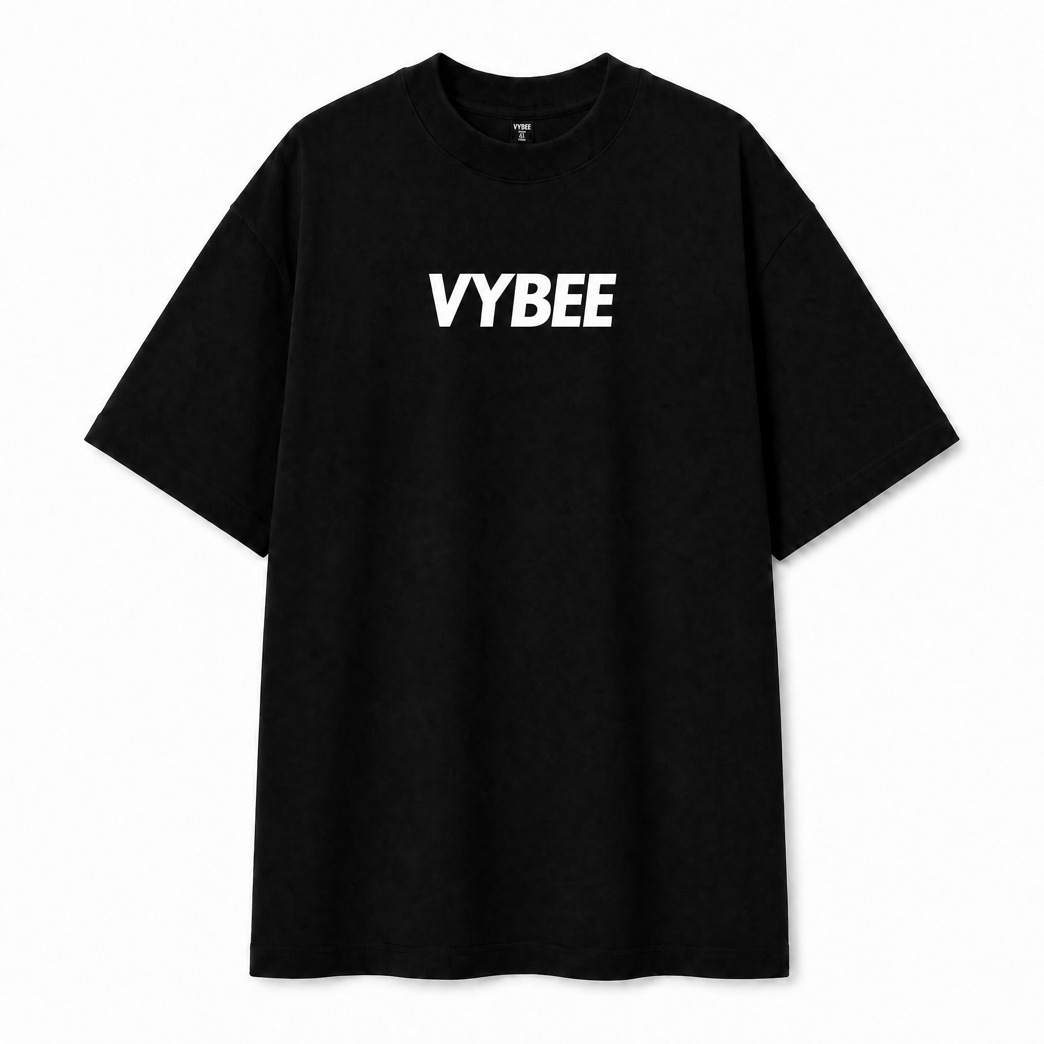 VYBEE Heavy Soft Double Tee BLACK — BOX 13'