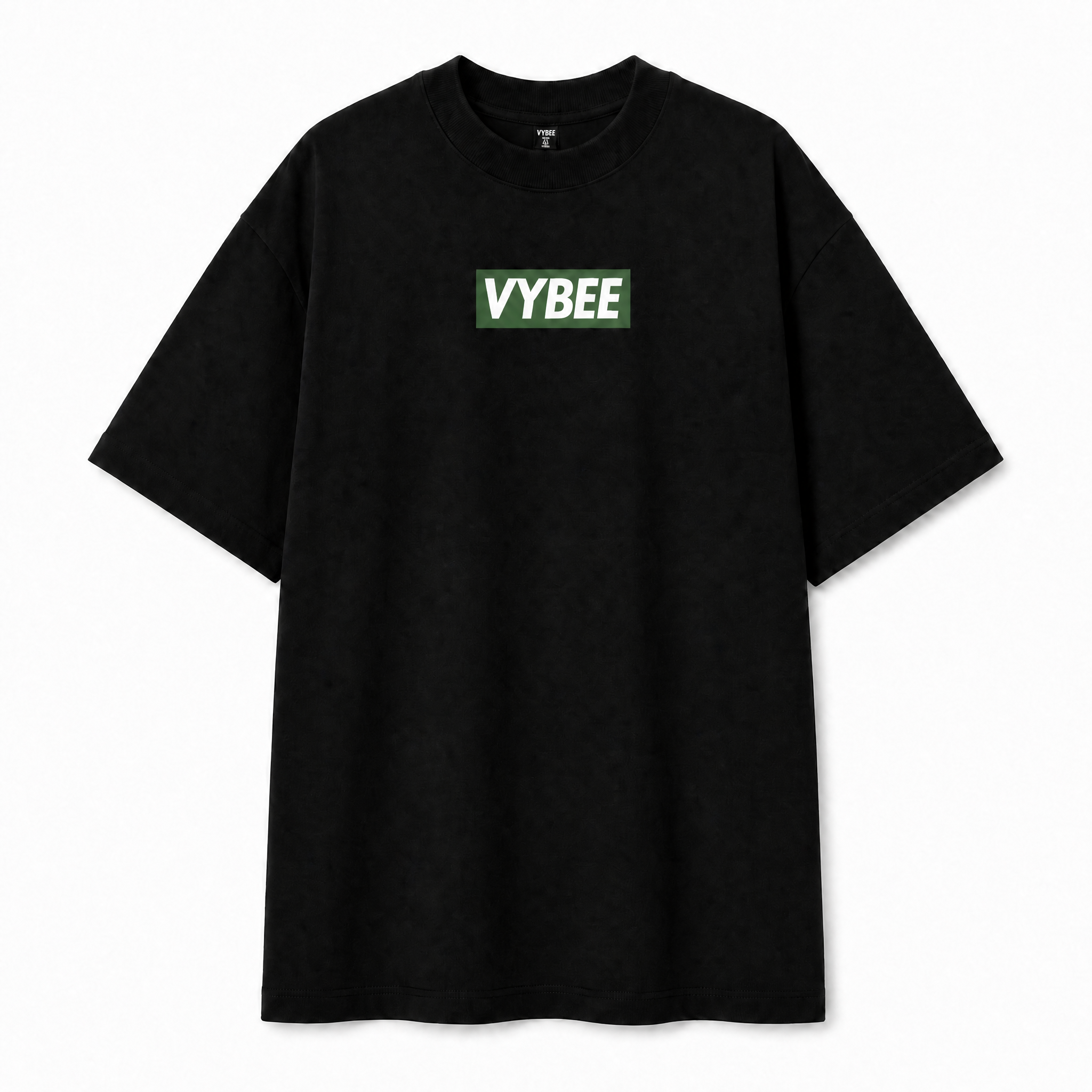 VYBEE Heavy Soft Double Tee BLACK — BOX 13'