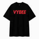 VYBEE Heavy Soft Double Tee BLACK — NO BOX 25'