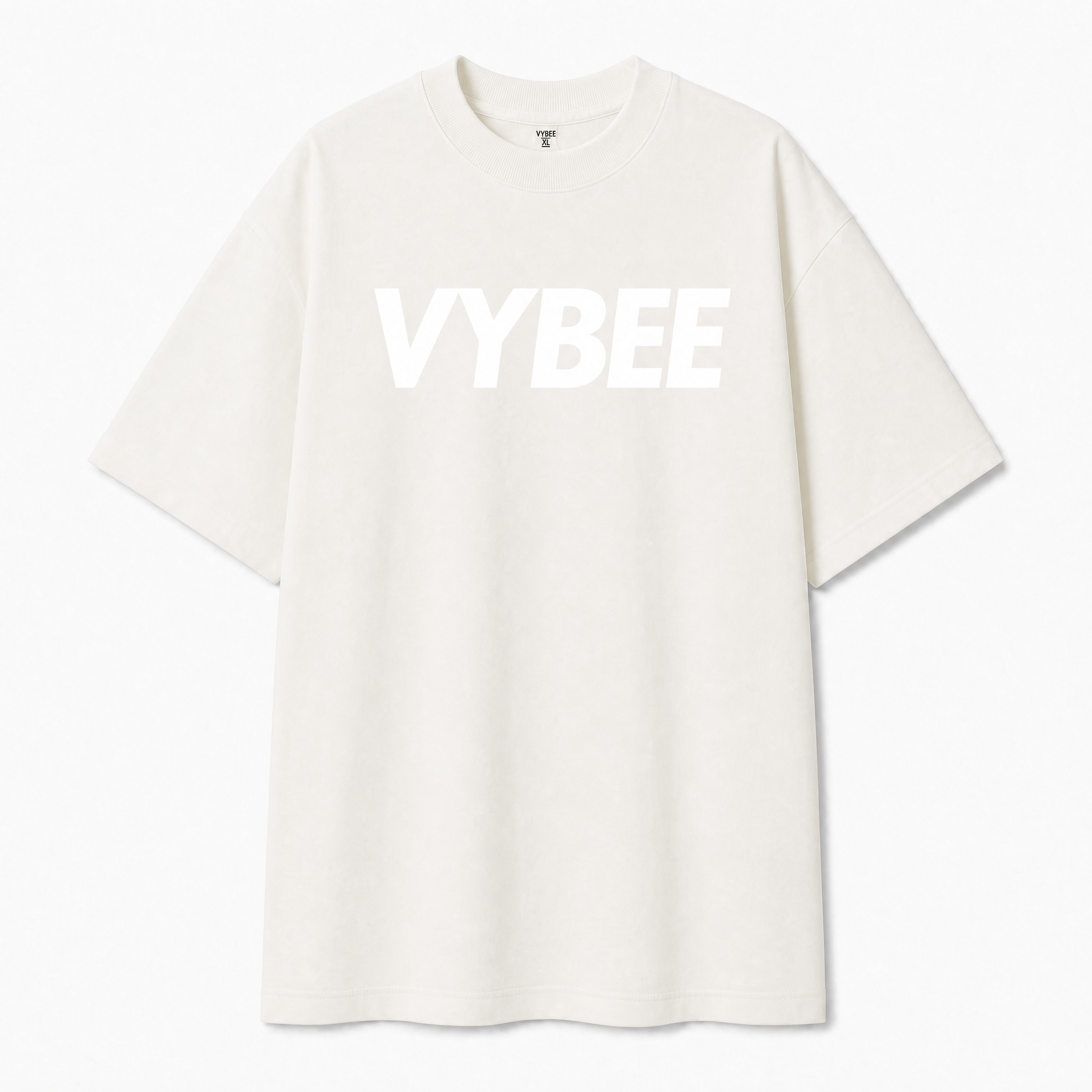 VYBEE Heavy Soft Double Tee OFF-WHITE — NO BOX 25'