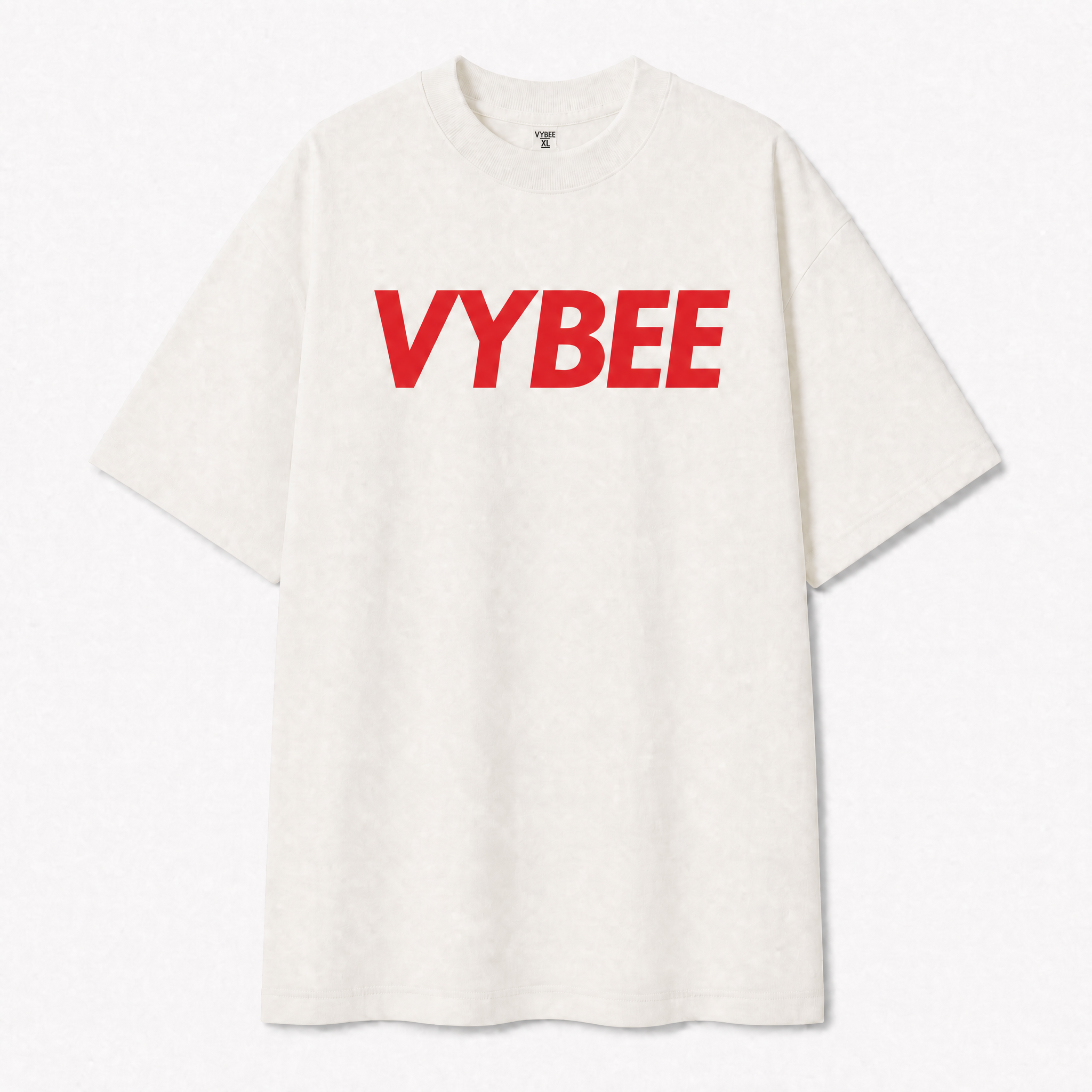 VYBEE Heavy Soft Double Tee OFF-WHITE — NO BOX 25'