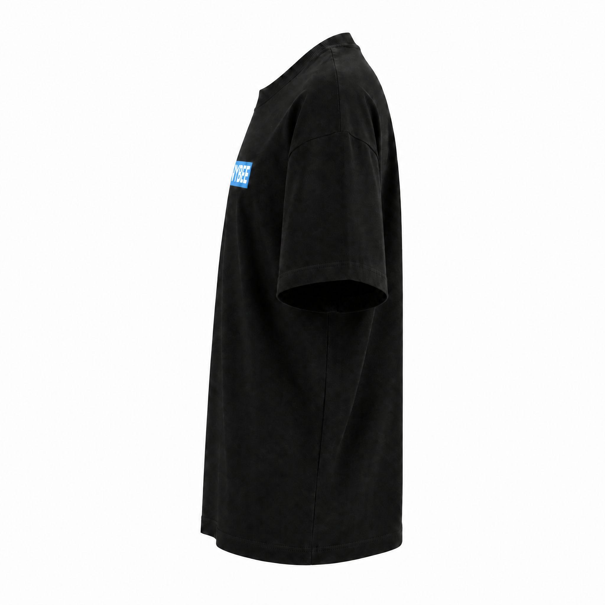 VYBEE Heavy Soft Double Tee BLACK — BOX 13'