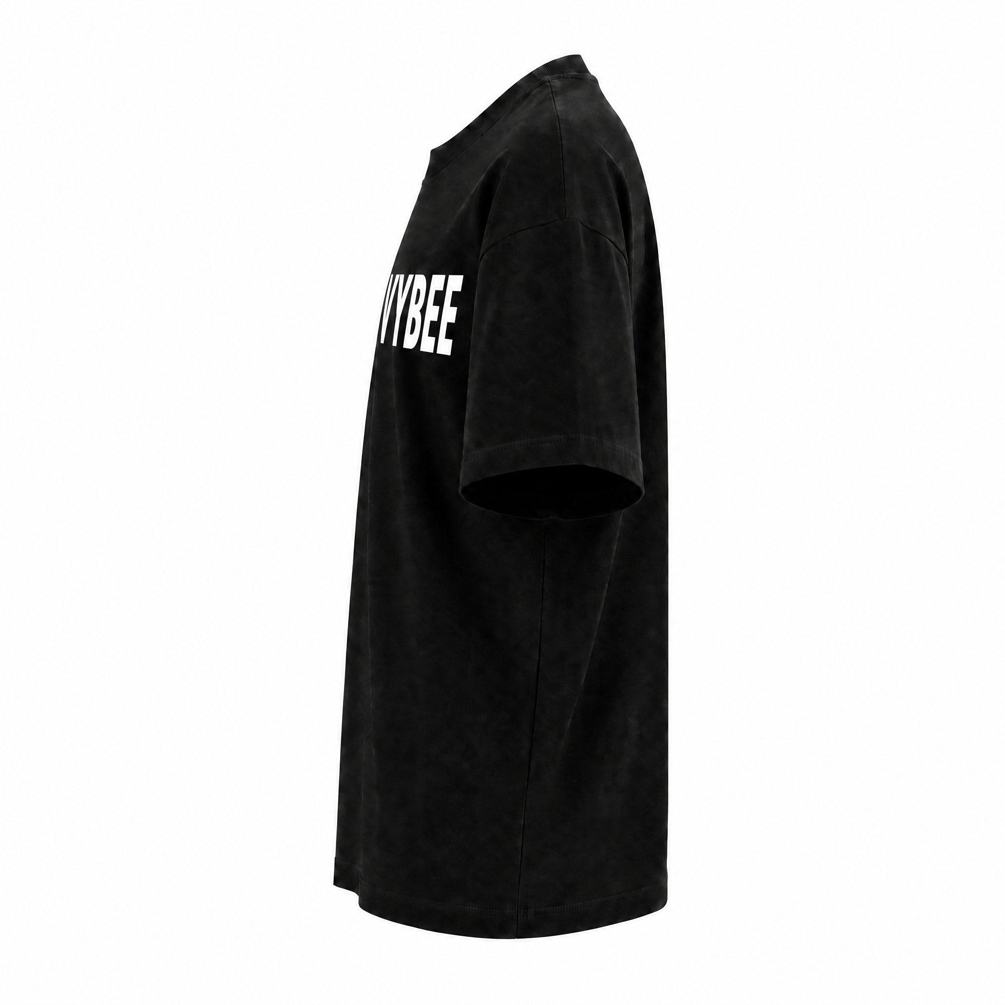 VYBEE Heavy Soft Double Tee BLACK — NO BOX 25'