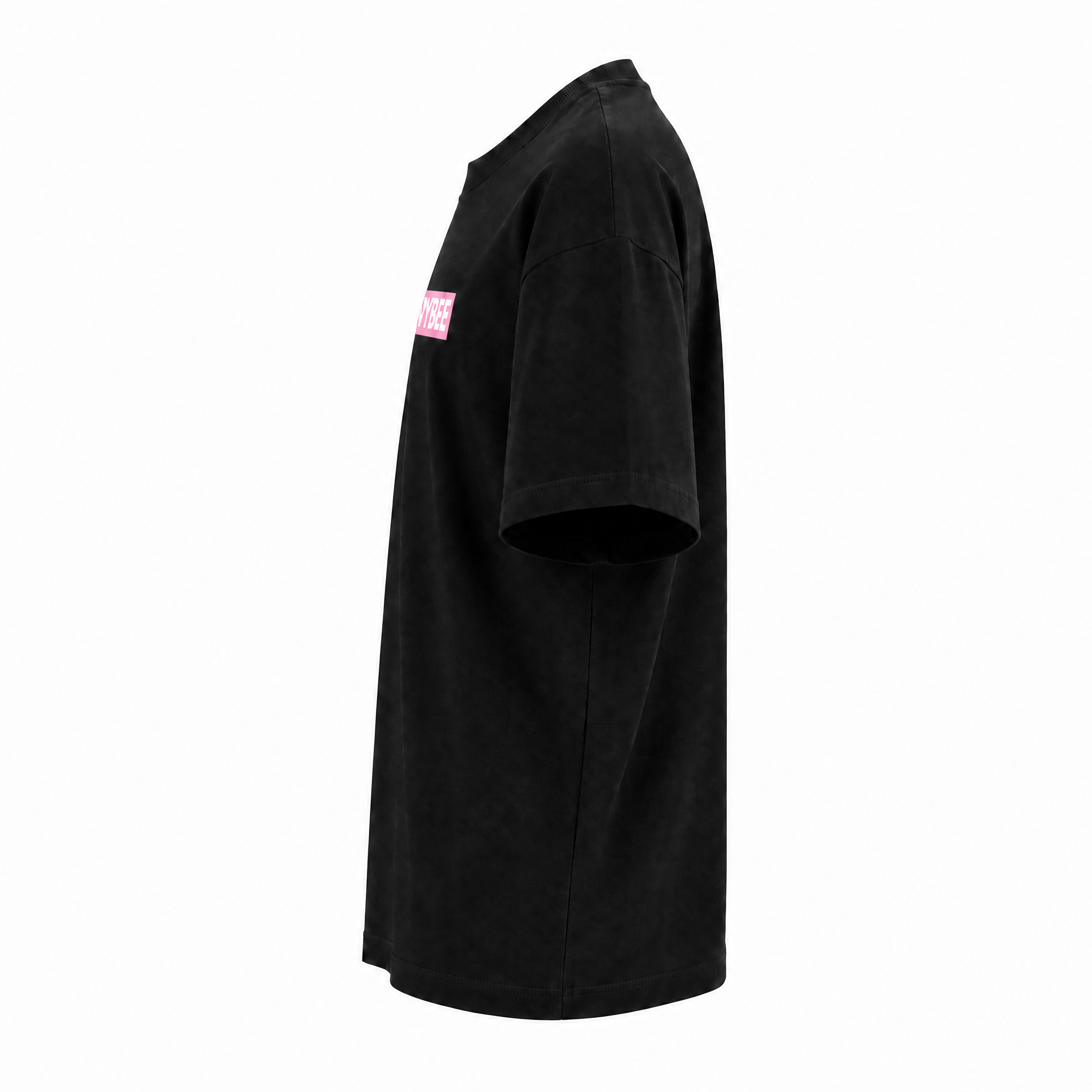 VYBEE Heavy Soft Double Tee BLACK — BOX 13'