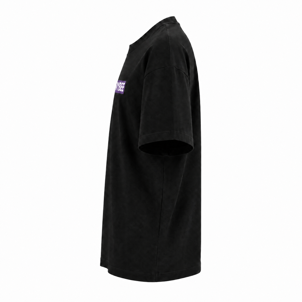 VYBEE Heavy Soft Double Tee BLACK — BOX 13'