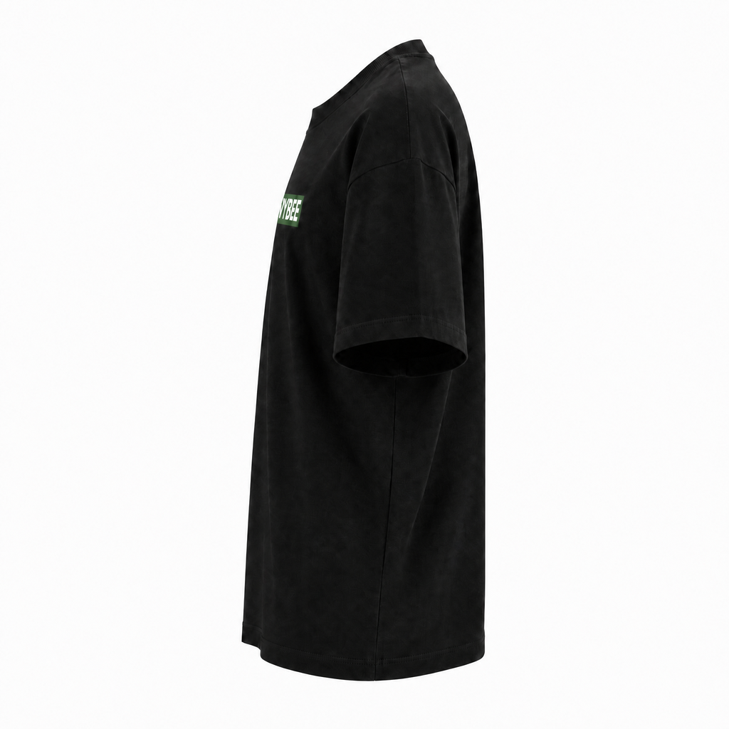 VYBEE Heavy Soft Double Tee BLACK — BOX 13'