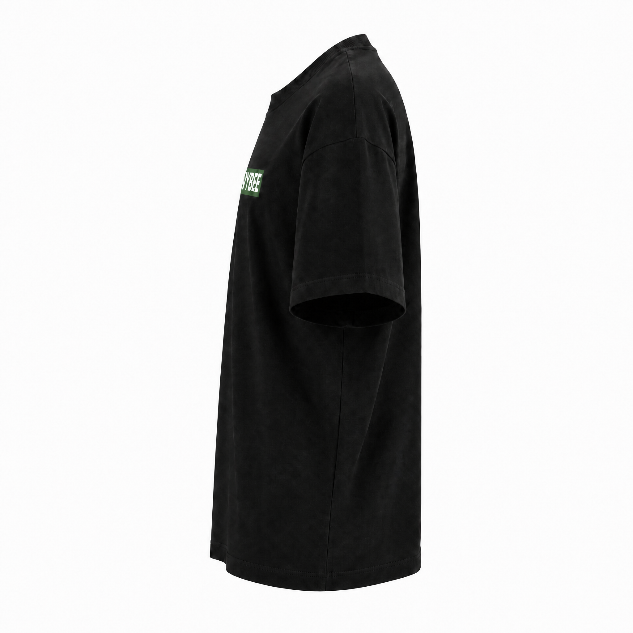 VYBEE Heavy Soft Double Tee BLACK — BOX 13'
