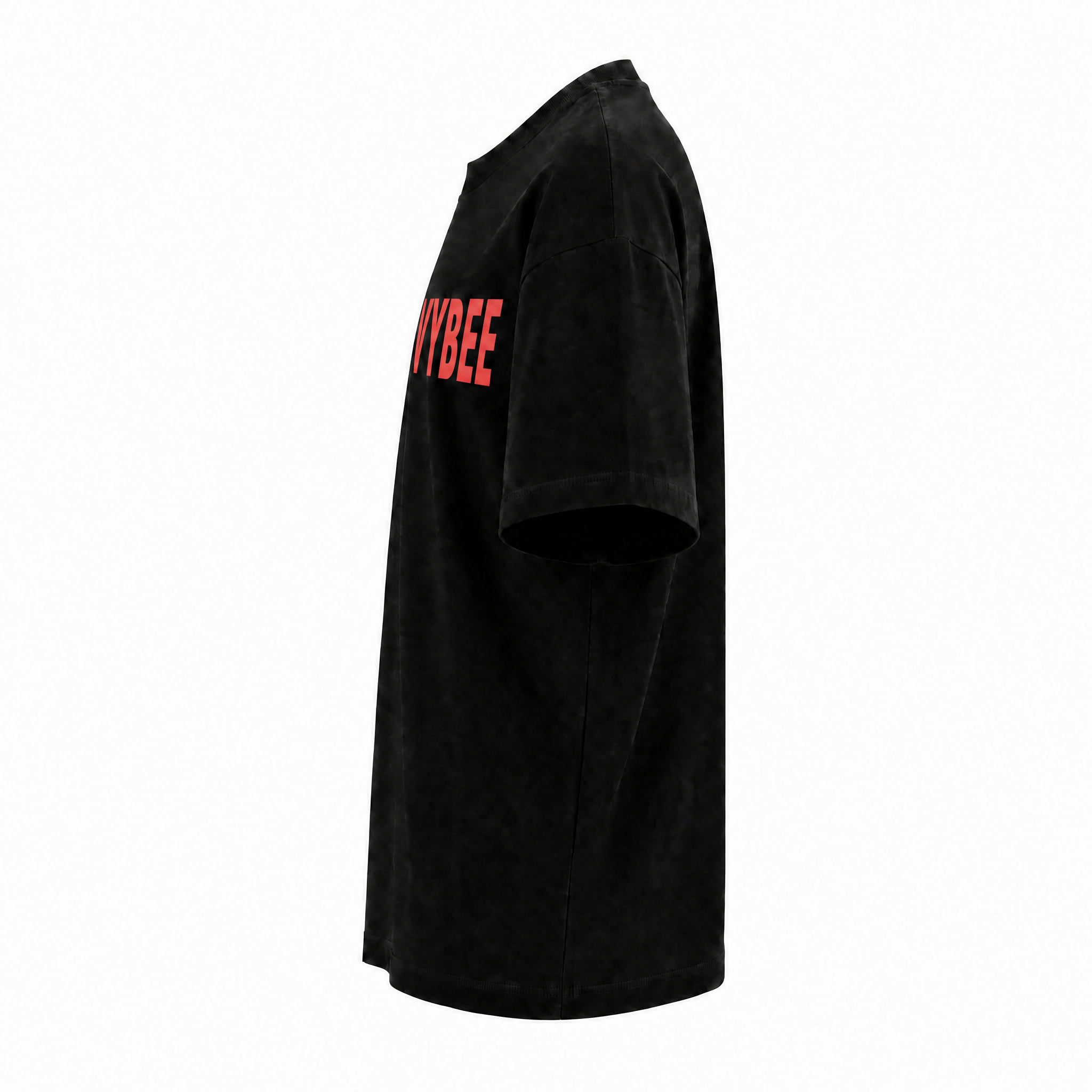 VYBEE Heavy Soft Double Tee BLACK — NO BOX 25'