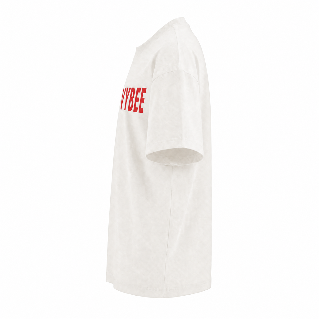 VYBEE Heavy Soft Double Tee OFF-WHITE — NO BOX 25'
