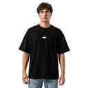 VYBEE Heavy Soft Double Tee BLACK — BOX 8'