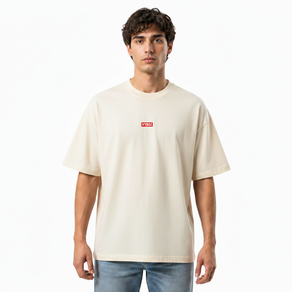 VYBEE Heavy Soft Double Tee OFF-WHITE — BOX 8'