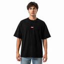 VYBEE Heavy Soft Double Tee BLACK — BOX 8'