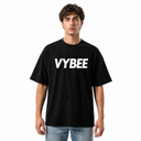 VYBEE Heavy Soft Double Tee BLACK — NO BOX 25'