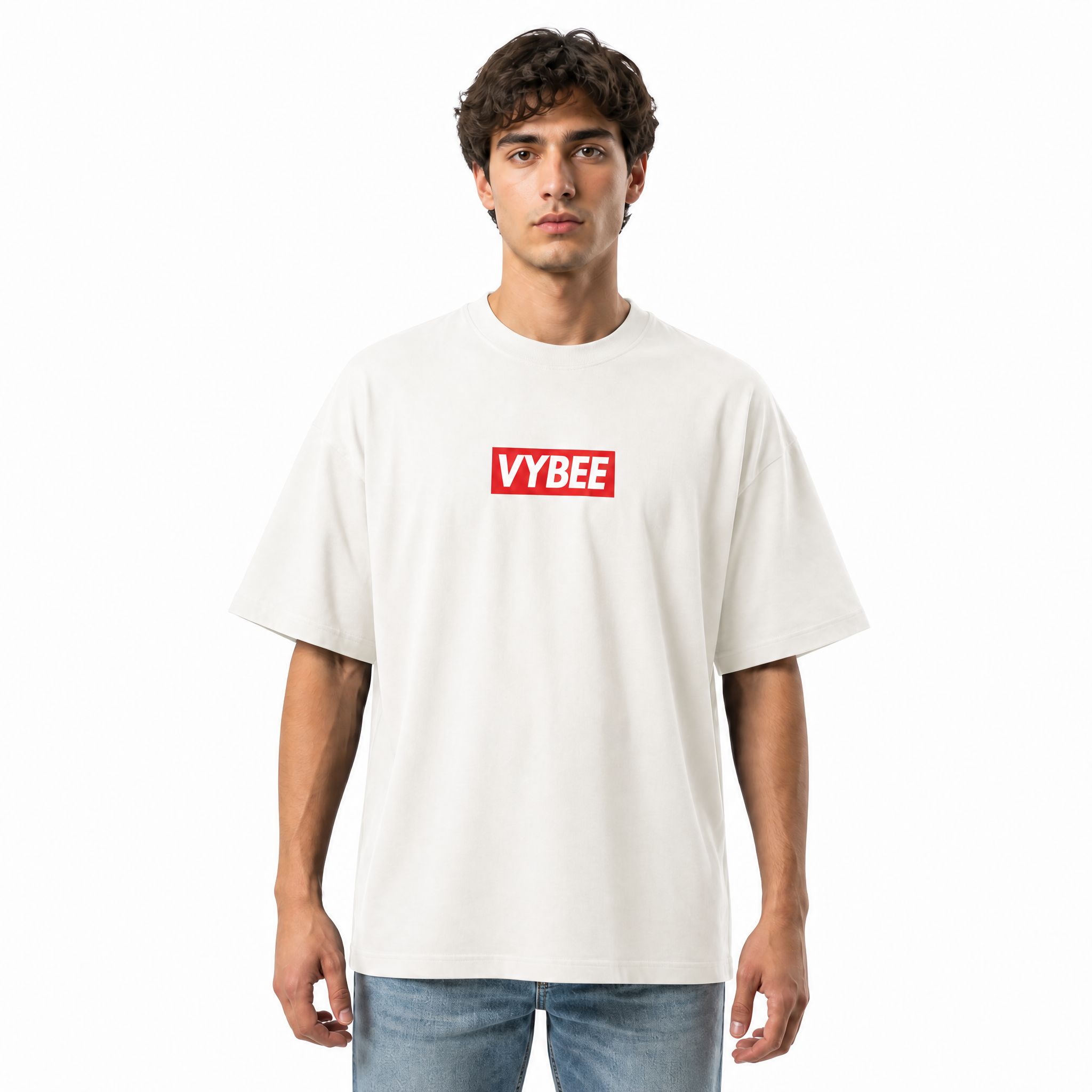 VYBEE Heavy Soft Double Tee OFF-WHITE — BOX 13'