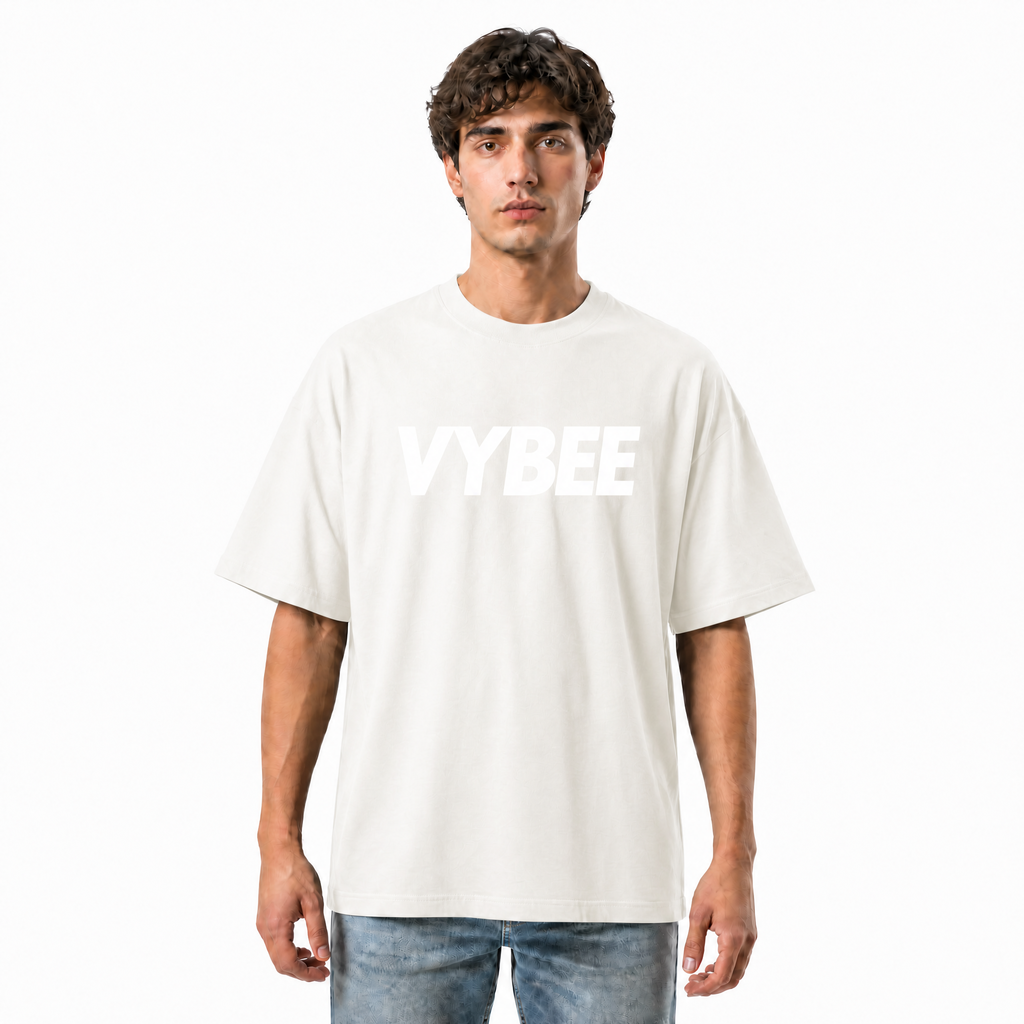 VYBEE Heavy Soft Double Tee OFF-WHITE — NO BOX 25'