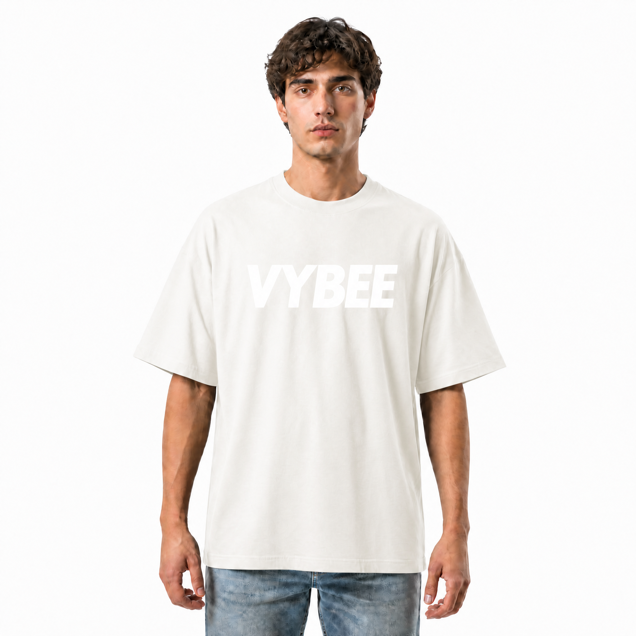 VYBEE Heavy Soft Double Tee OFF-WHITE — NO BOX 25'
