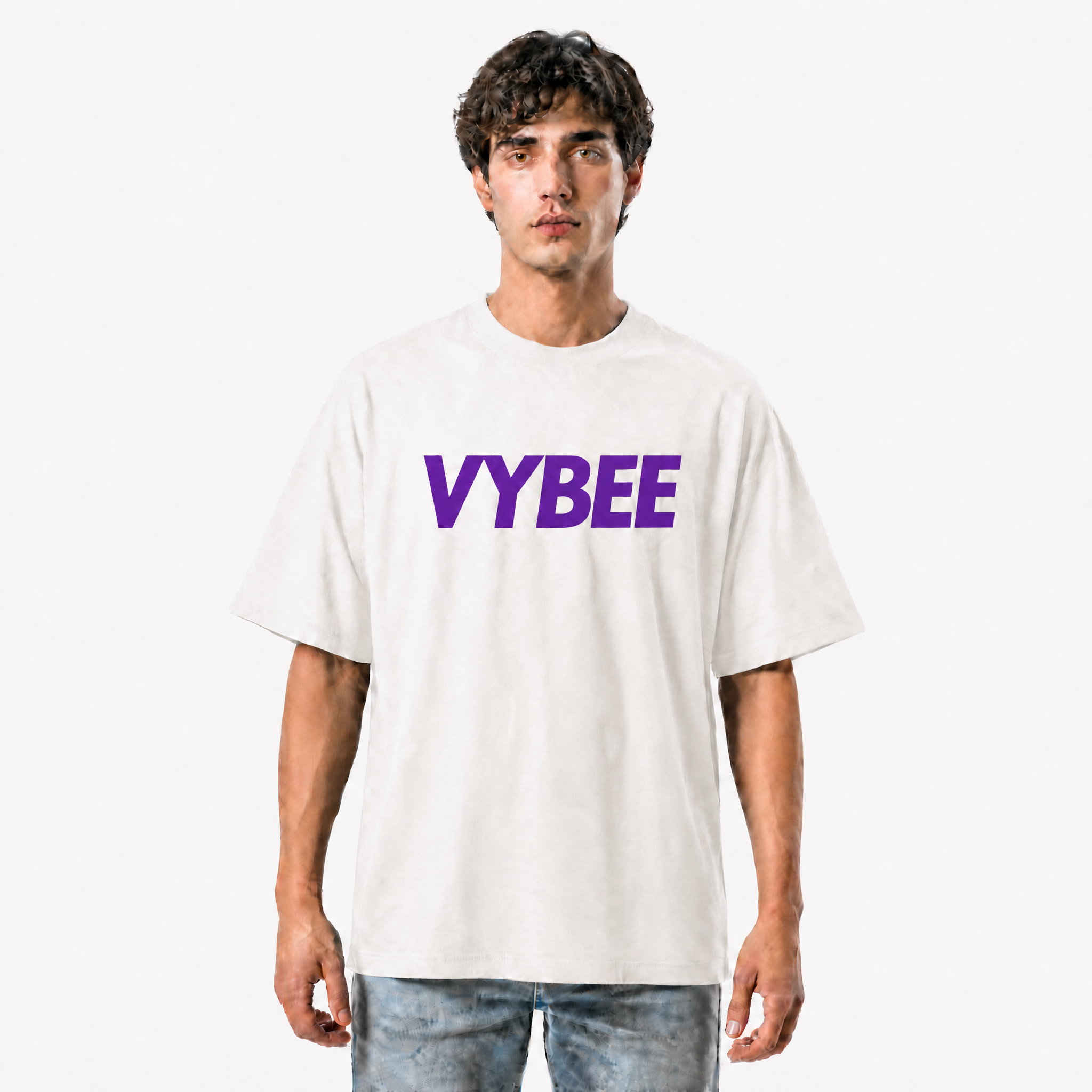 VYBEE Heavy Soft Double Tee OFF-WHITE — NO BOX 25'
