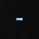 VYBEE Heavy Soft Double Tee BLACK — BOX 8'