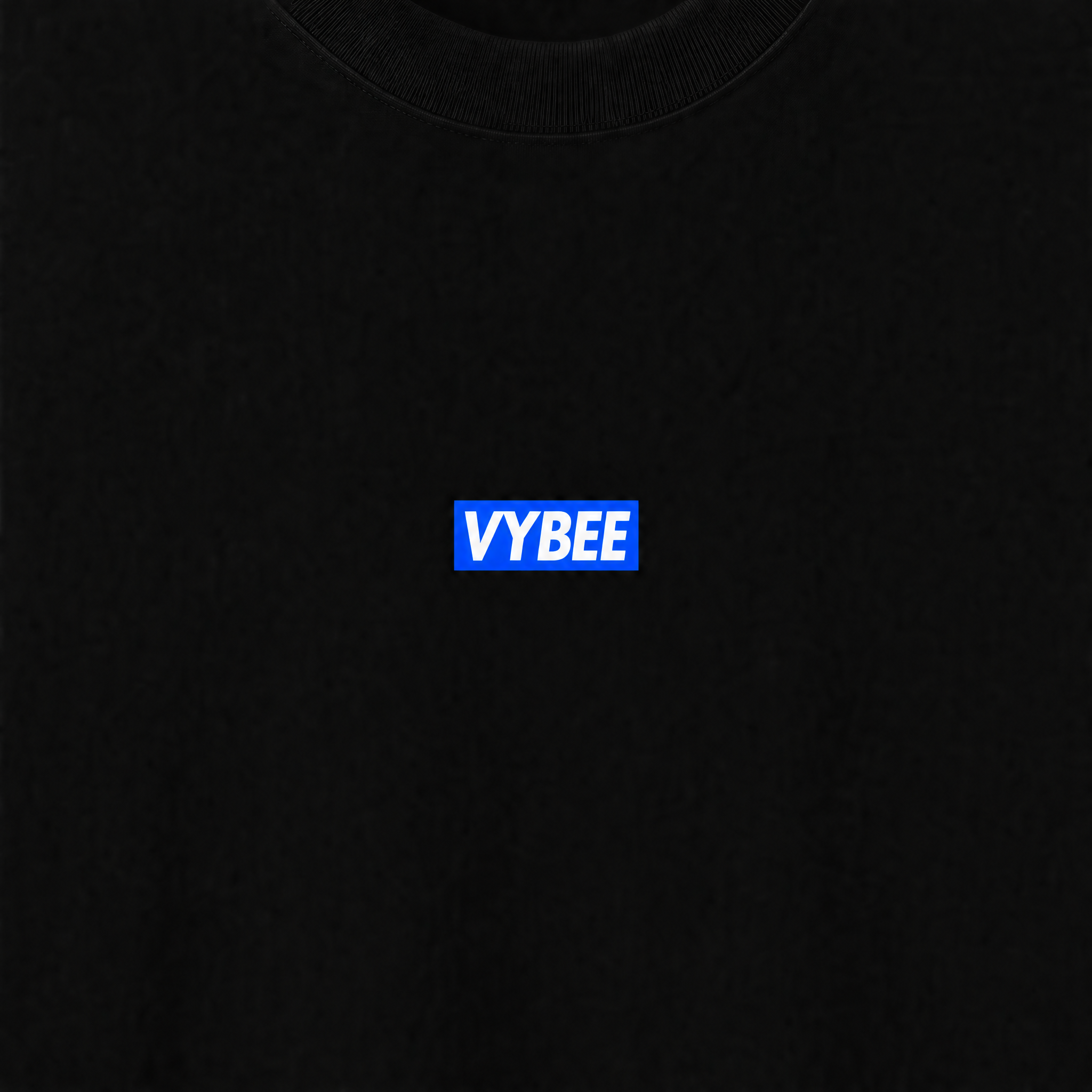 VYBEE Heavy Soft Double Tee BLACK — BOX 8'