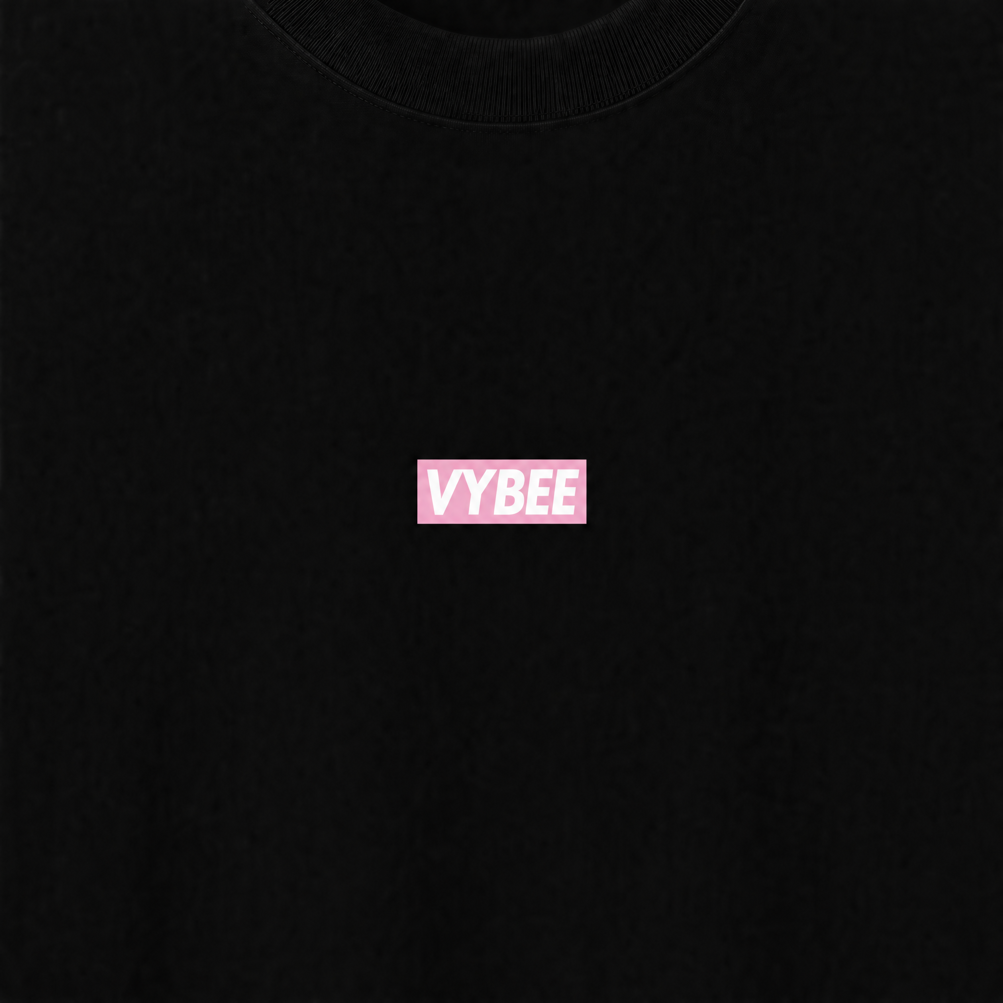VYBEE Heavy Soft Double Tee BLACK — BOX 8'
