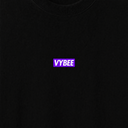 VYBEE Heavy Soft Double Tee BLACK — BOX 8'