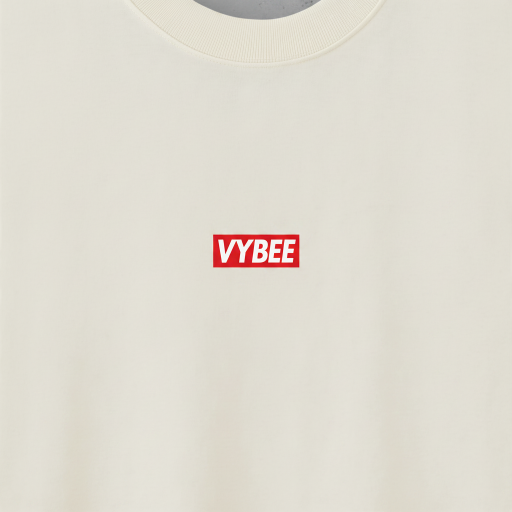VYBEE Heavy Soft Double Tee OFF-WHITE — BOX 8'